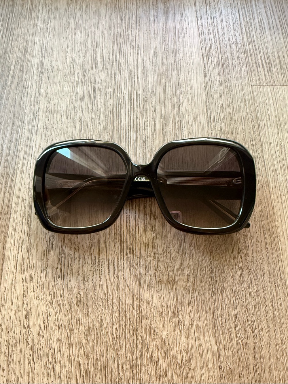 quay australia full glam black 70's oversized square retro sunglasses eyewear - Picture 1 of 4